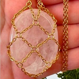 CRYSTAL PENDANT CHAIN MACRAME NECKLACES💋